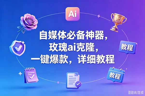 （18737期）玫瑰克隆工具，一键爆款ai工具，自媒体必备神器，50多个的功能，详细教程