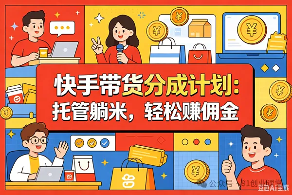 8月最新项目——快手带货分成计划:托管躺米,轻松赚佣金,社裙兔费橡木 8月最新项目——快手带货分成计划:托管躺米,轻松赚佣金,社裙兔费橡木