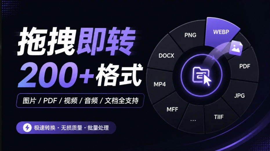 Github宝藏应用，夯到爆！拖拽即可一键转换200+种格式，音视频、图片、文档、电子书均不在话下Filee